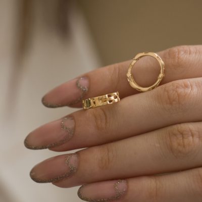 گوشواره طلا گرد کارتیر مدل پریسا کد 30033
