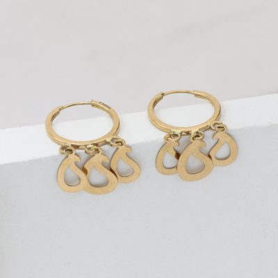 گوشواره حلقه ای سرونا saruna کد 30259