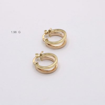 گوشواره طلاگرد تویین TWIN کد 30230